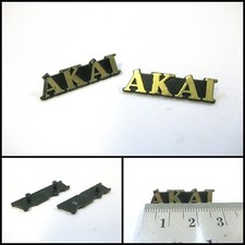 Genuine AKAI Gold Audio Visual Equipment Badge Logo Emblem 26mm 