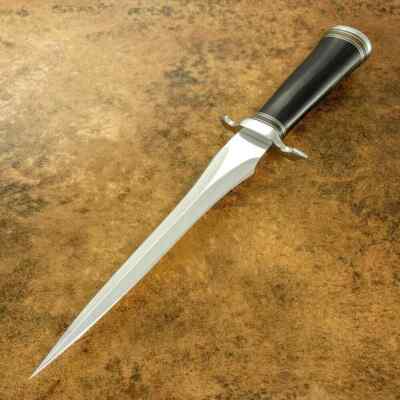 CUSTOM HANDMADE D2 TOOL STEEL HUNTING DAGGER KNIFE SURVIVAL KNIFE WITH SHEATH