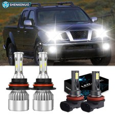 For Nissan Frontier 2005-2018 4x Highlow Beam Led Headlight Fog Light Bulbs Kit