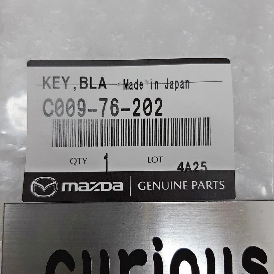 Llave de repuesto en blanco Mazda MX-5 Miata NA6CE NA8C Eunos Presso OEM Foto 3 de 4
