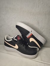 NIKE AIR FORCE 1 LOW '07 LV8 Worldwide Pack Black Flash Crimson Size 6Y