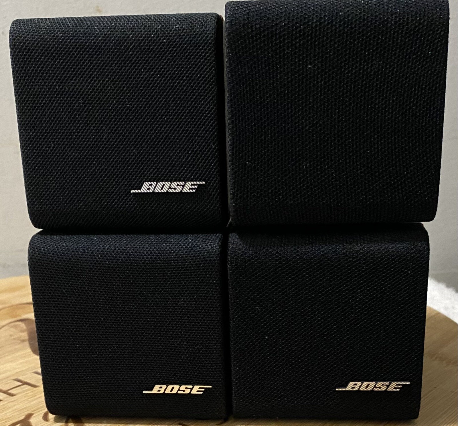 2 MINT Bose Lifestyle Acoustimass Double Cube Redline Speakers-One Pair