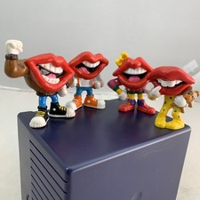 Lot of 4 Vintage Tang Big Mouth Hot Lips General Foods Applause PVC Toy Figures