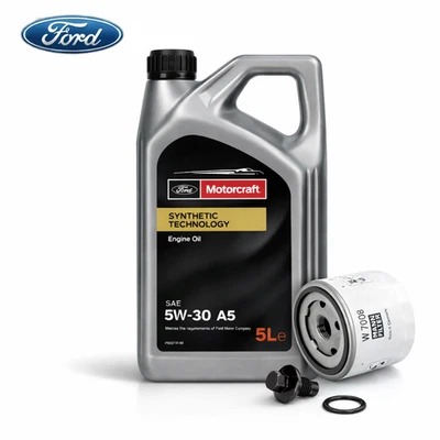 5L Ford Motorcraft 5W30 + MANN Ölfilter für Ford Max Fiesta Focus KA Kuga Mondeo - Bild 1 von 4