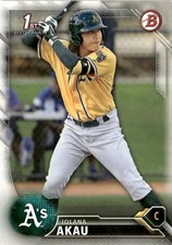 2016 Bowman 1st Prospect: BP22 Iolana Akau, Oakland Athletics
