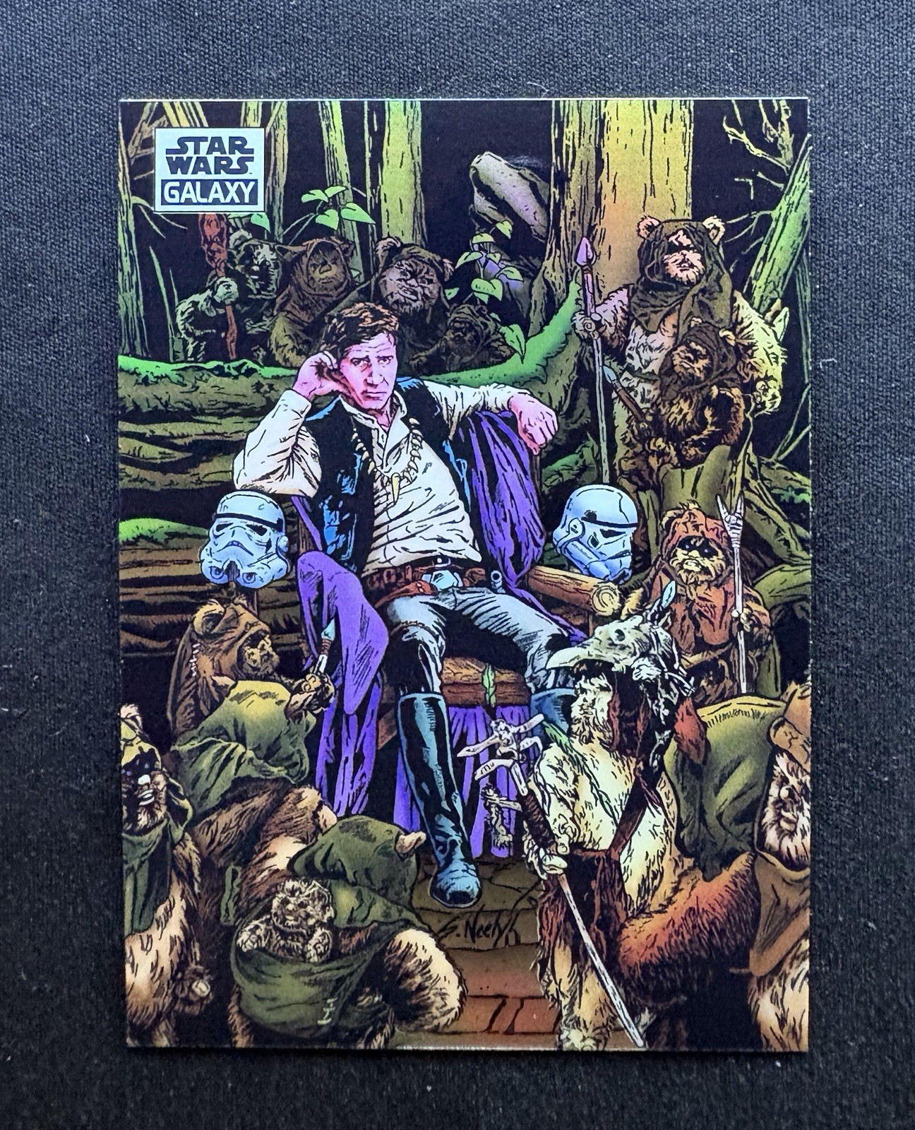 2021 Topps Chrome Star Wars Galaxy New Friends Refractor #33 Han Solo