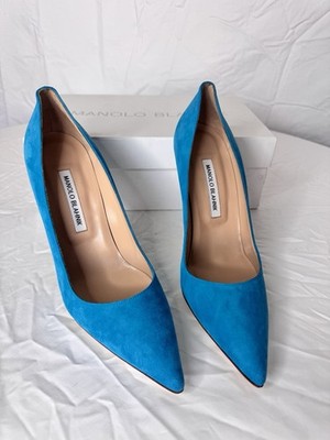 Manolo Blahnik Vibrant Blue Heels - New!!