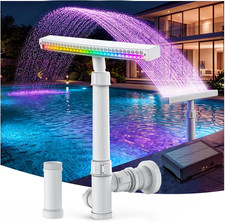 Solar Pool Fountain with LED Lights for Above Ground Inground Pools