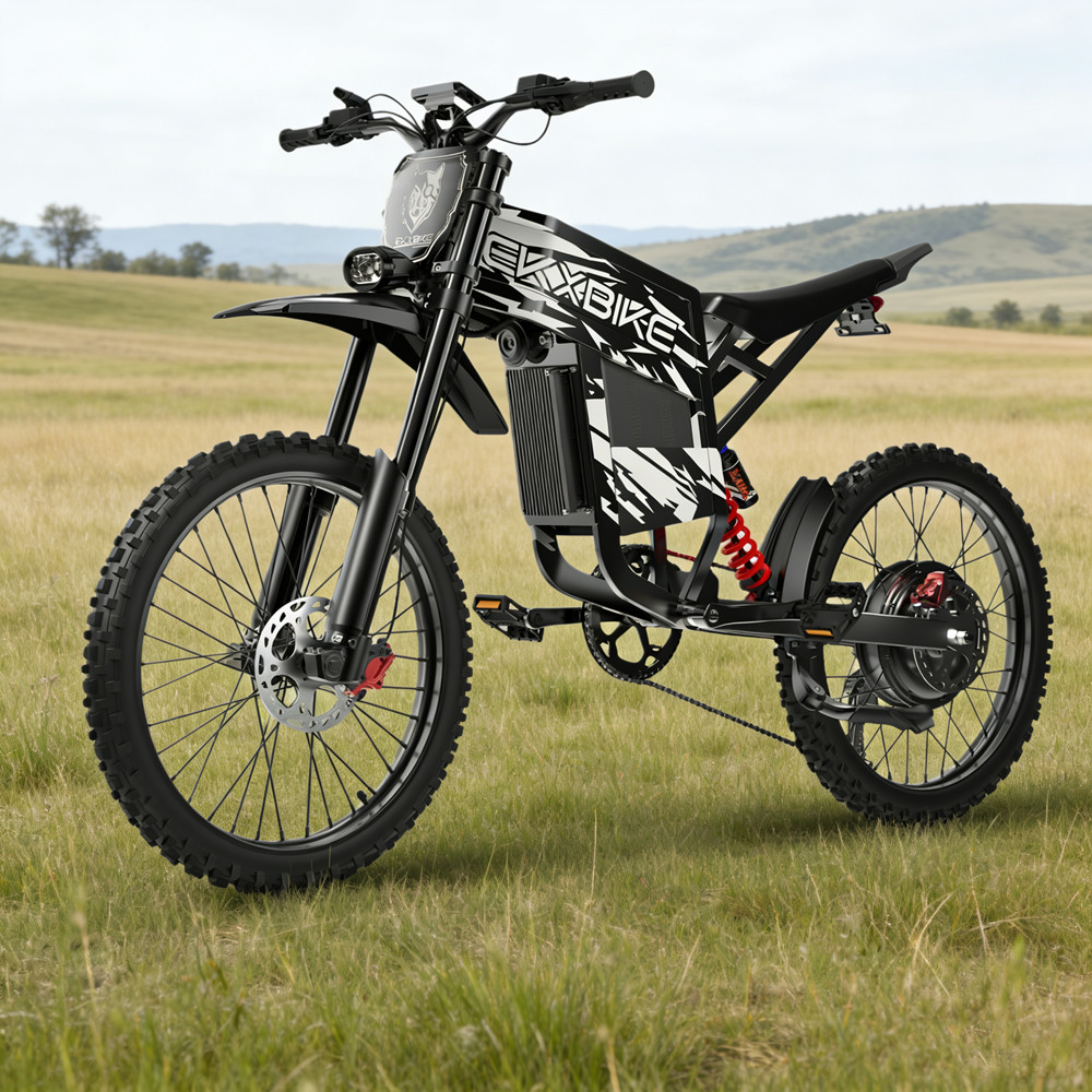 Electric Bike E-Bike 6000W Peak 60V 30AH Adult Bicycles 70/100-19 Off-Road Tire