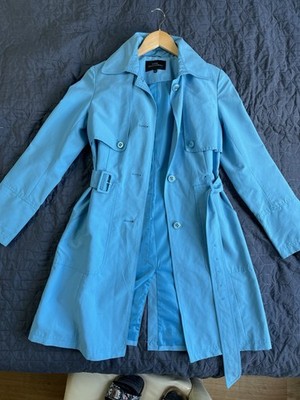 Damen Regenmantel Hellblau Gr. XS