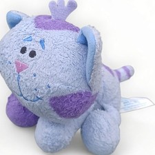 Vtg Fisher Price original Blues Clues Periwinkle cat toy MINI Plush 2002 Mattel
