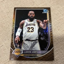 LeBron James Topps Bowman Reptillian #BCV-121 Los Angeles Lakers Basketball 2025