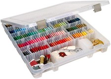 ArtBin 9101AB Super Satchel Slim with Removable Divided Compartments, Clear