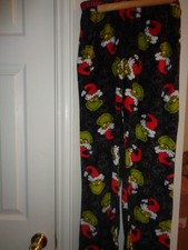 Dr Suess The Grinch Womens Lounge Sleepwear Pants Size S 4-6 EUC