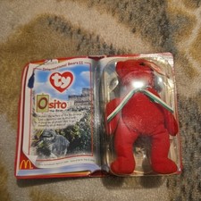 Ty Teenie Beanie Baby Osito The Bear Mexico Retired Rare McDonalds NIB