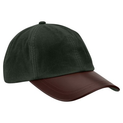 ROMNEYS Wachscap mit Lederschirm Outdoor Cap Jagdcap Wachs Baumwolle Country