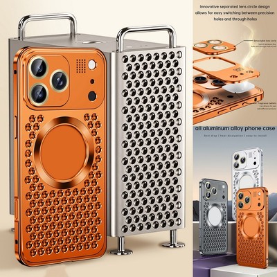 Aluminium Metall Wärmeableitung Aroma Hülle für iPhone 12 13 14 15 16 17 MagSafe