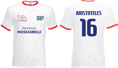 LANGOBARD T-SHIRT ARISTOTELES FUSSBALL ORONZO CANA' SPOREN PERSONALISIERTES TRIKOT