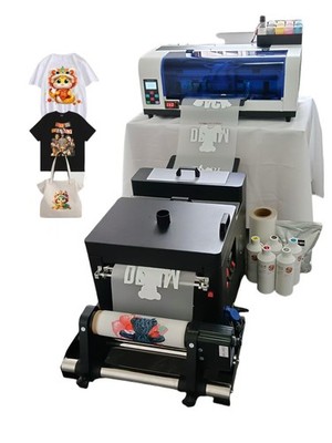 A3+ XP600 DTF Printer for T-shirt with Shaking Dryer machine supplies