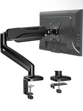 MOUNTUP Single Monitor Desk Mount - Adjustable Gas Spring Monitor Arm, VESA