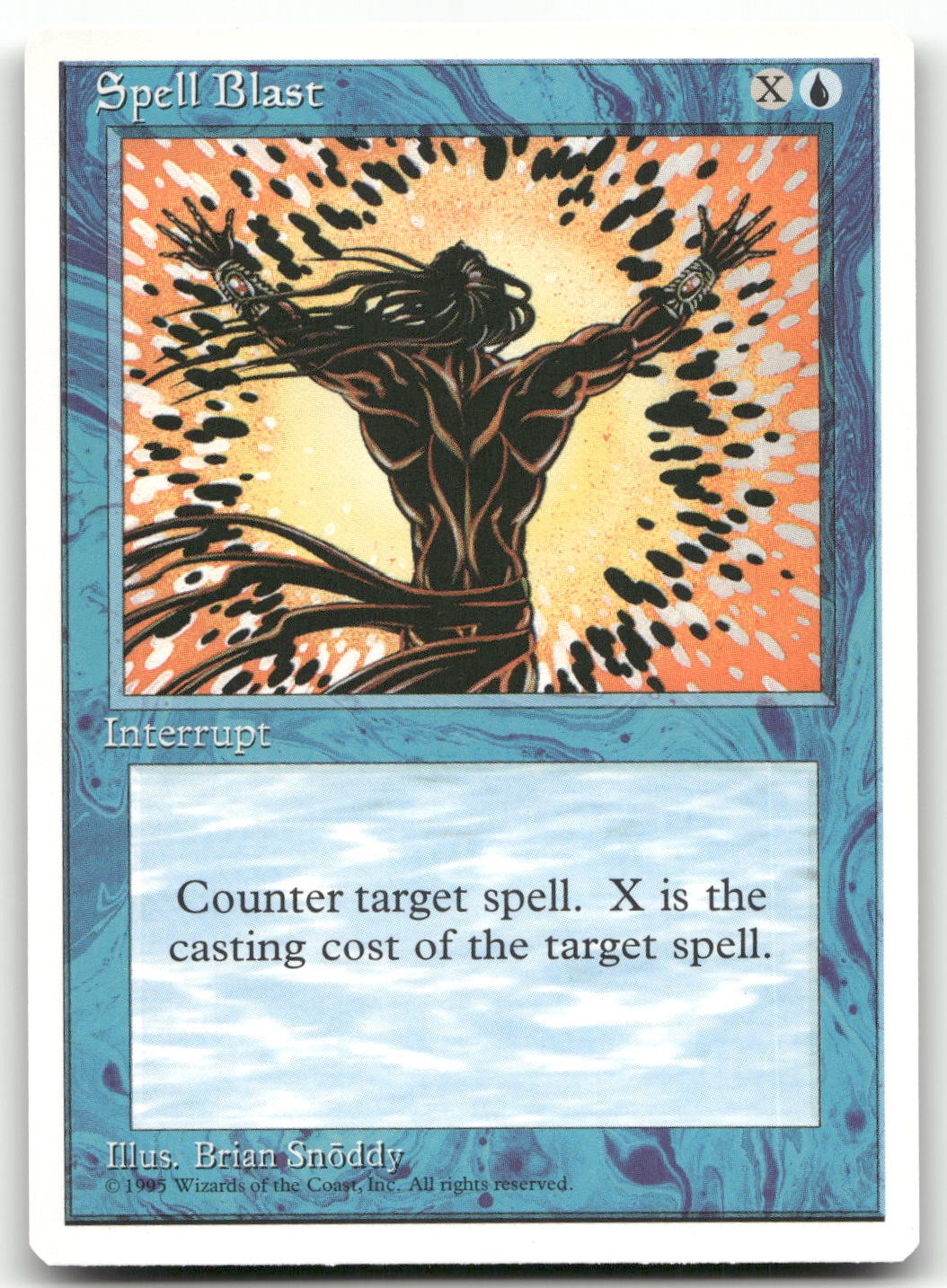 Spell Blast (LP) Fourth Edition 4ED Magic MTG