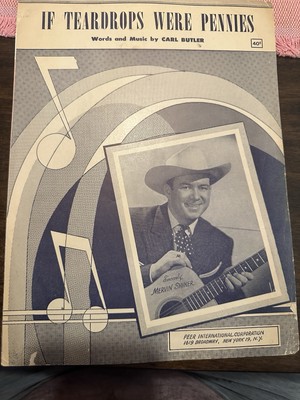 2-pack Of 9x12 C&W Sheet Music EDDY ARNOLD & MERV SHINER