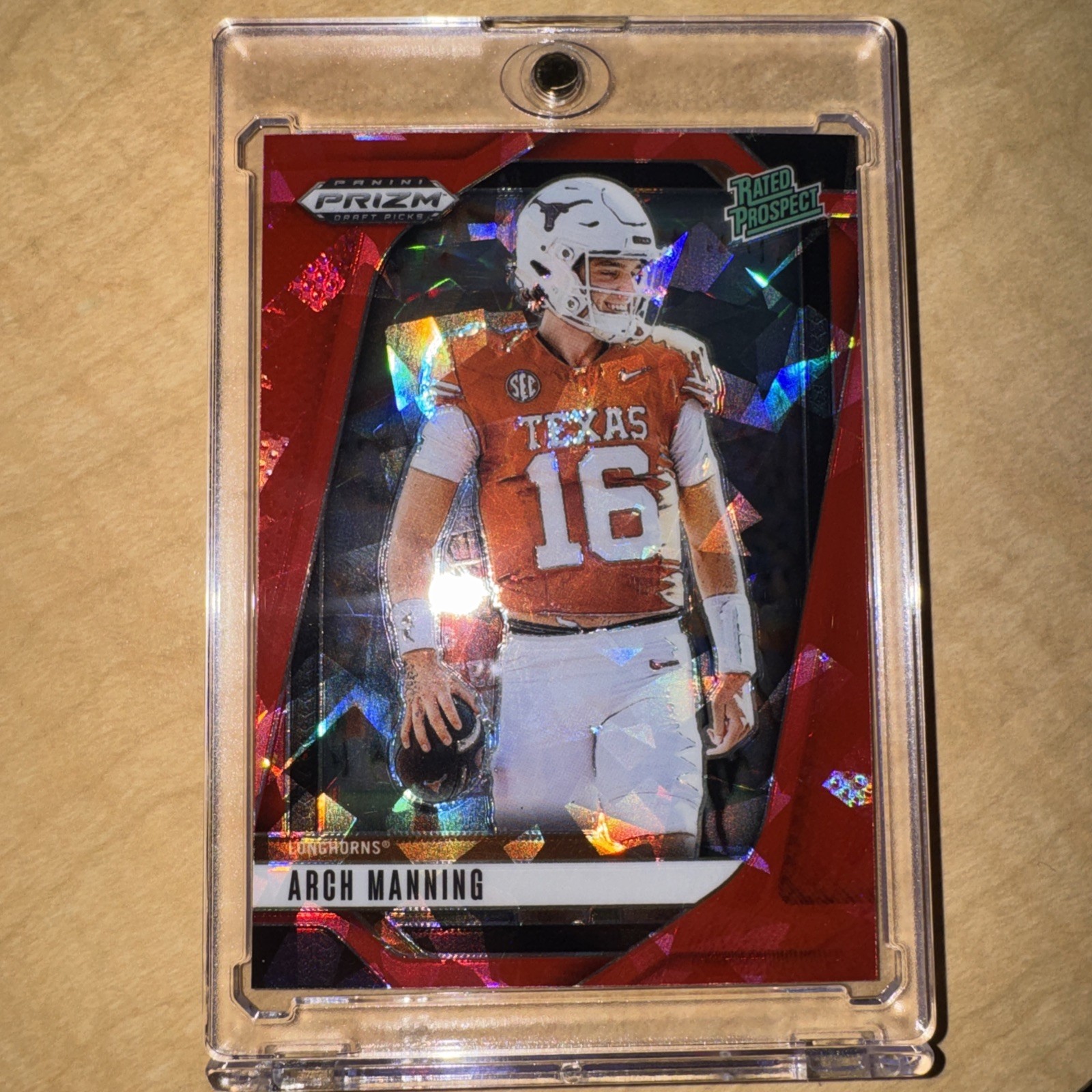 2025 Panini Prizm Draft Picks - Arch Manning #166 Red Ice Prizm (RC)