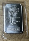 1 oz .999 FINE SILVER BAR Morgan Dollar Design from Highland Mint