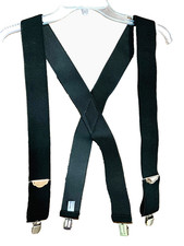 New, Men's, Black, XL, 2", Adj. Suspenders / Braces, Made in the USA