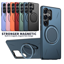 For Samsung Galaxy S25 Edge S24 S23 Ultra Plus FE Magnetic Stand Mag Safe Case