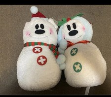 Disney Mickey  Minnie Mouse Christmas Greeter Door Porch Holiday Snowman 24  