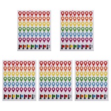 280 Pcs Map Sticker World Stickers Location Position Color Positioning