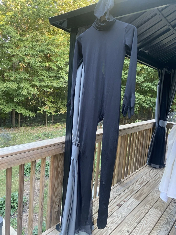 Black Morph Suit HALLOWEEN Costume Unisex Adult Black Small - Image 2 of 4