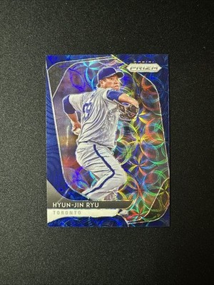 2020 Panini Prizm #92 Hyun-Jin Ryu Blue Scope Prizm 31/35