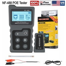 NF-488 POE Tester for Power Over Ethernet,Network Cable Checking,POE Detector