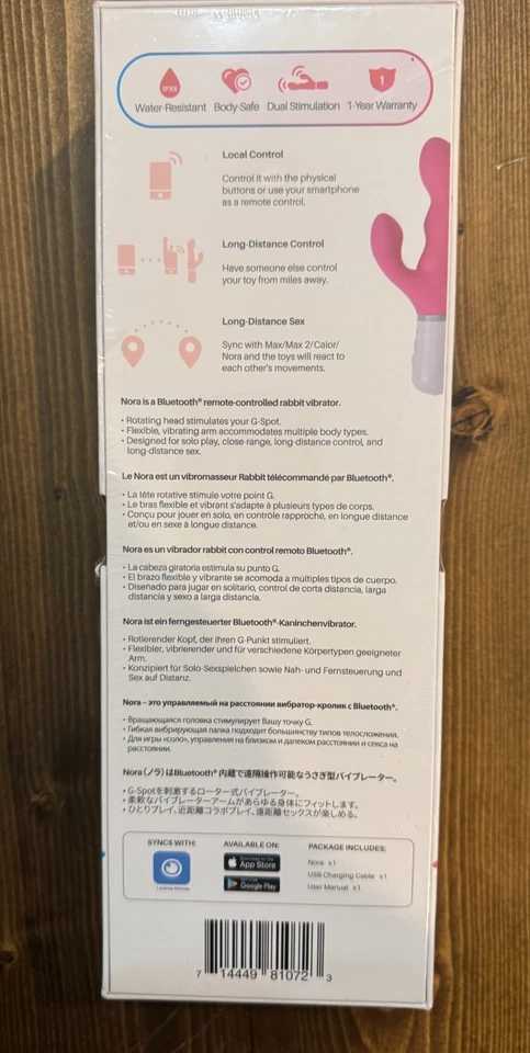 Mando a distancia Bluetooth Nora by LOVENSE. ¡Sincronización de larga distancia! Sin abrir ¡NUEVO! Foto 3 de 4