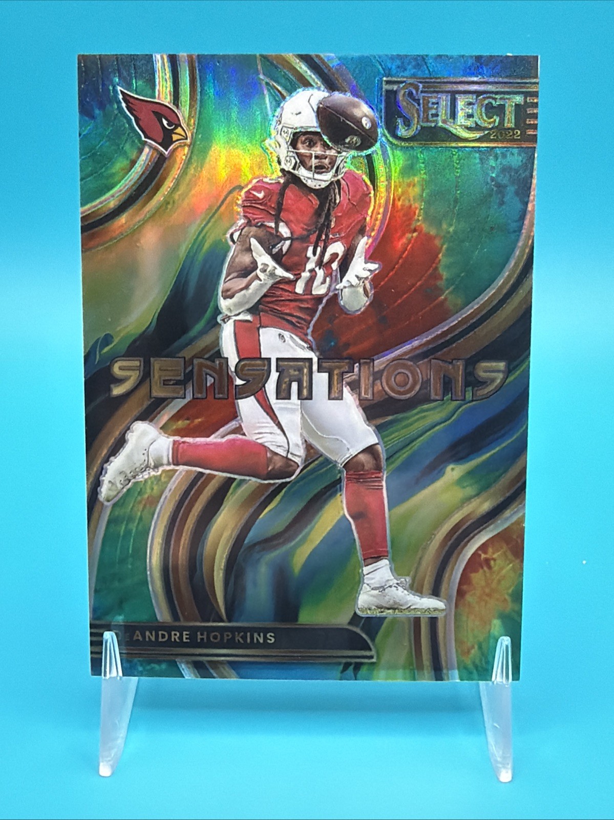 2022 Select Sensations DeAndre Hopkins Tie Dye Prizm /25 Cardinals Ravens