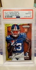 2014 Prizm Odell Beckham Jr #282 (RC) PSA 10 💎 Mint Panini Logo Prizm POP 26