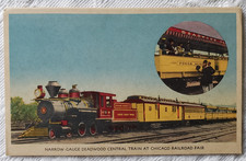 Illinois IL Chicago Railroad Fair Narrow Gauge Deadwood Central Train Postcard