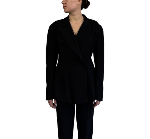 Yohji Yamamoto Y'S Runway S/S 2016 Women's Blazer 100% Wool Tailored Jacket Sz M - Picture 2 of 24