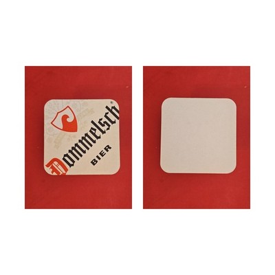 Dommelsch schwarze Schrift Brauerei Bierdeckel Beermat