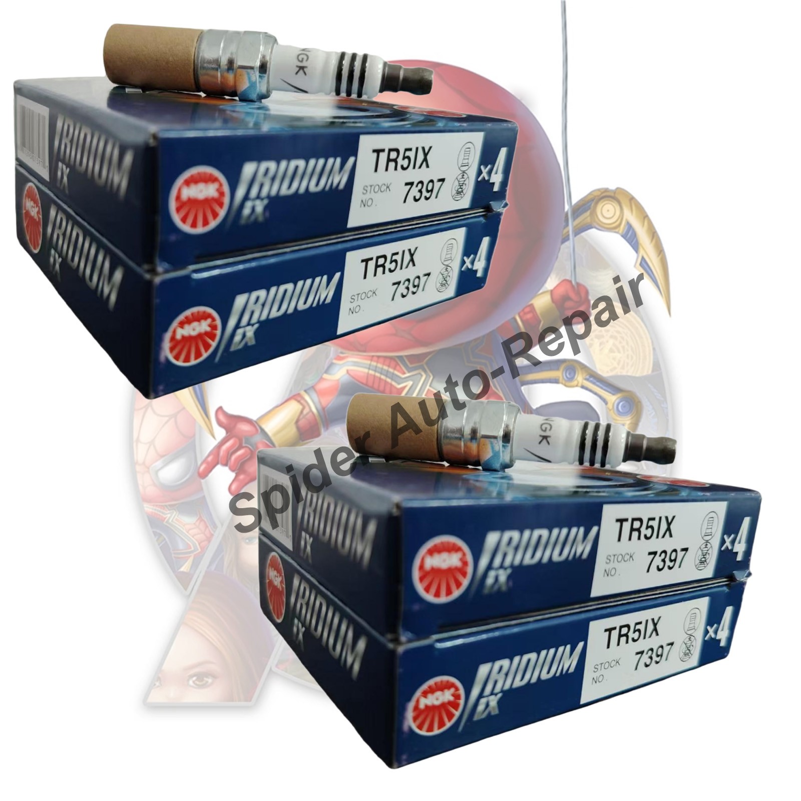 8PCS IRIDIUM IX NGK SPARK PLUGS TR5IX 7397 FOR FORD GM CADILLAC CHEVROLET NEW