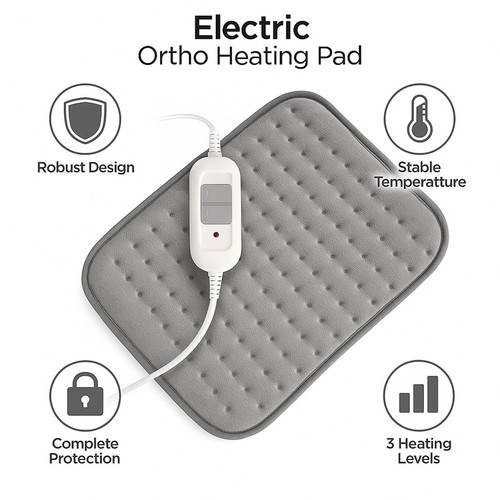 Therapeutic Electric Back Heat Pad For Joints Muscle Neck Knee Pain Relief ECs - Picture 8 of 8