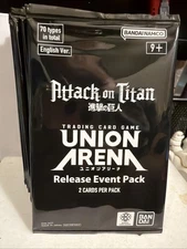 Union Arena Rare Battle Attack On Titan SEALED English 24 Release Event Packs