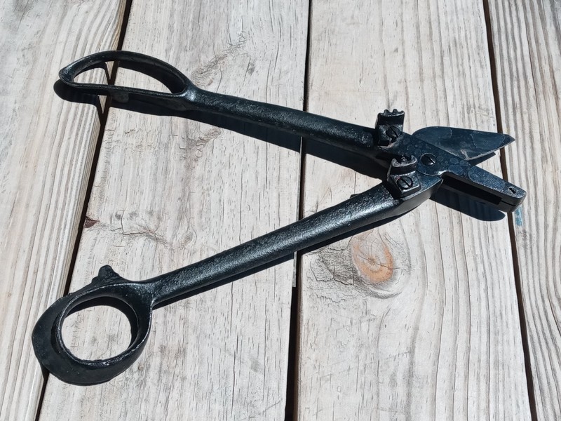 Antique Dudly Tool Company, Michigan Tin Snips With Side-mounted Knibbler