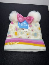 Disney Minnie Mouse Beanie Hat Pink Bow. New. One Size Fits Most