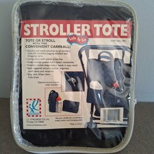 Stroller Tote Caddy Bottle Holder Organize Storage Handlebar Zip Security Pocket