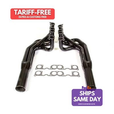 Schoenfeld 1055LVAP-18, 2 Pack Black Steel Headers Sprint Car 1-3/4In / 2In All 