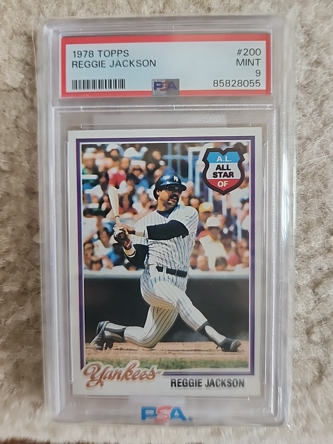 1978 Topps #200 Reggie Jackson YANKEES HOF PSA 9 MINT POP 380 Iconic Card!