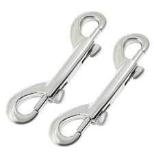 2 PCS Double Ended Bolt Snap Hook, 3.5 Inch Zinc Alloy Heavy Duty, Metal Clips